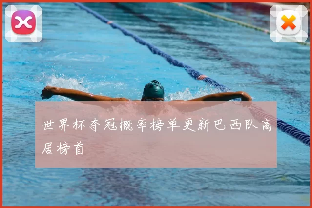 世界杯夺冠概率榜单更新巴西队高居榜首