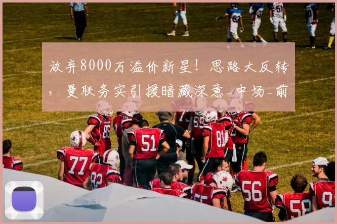 放弃8000万溢价新星！思路大反转，曼联务实引援暗藏深意_中场_前场_赛场