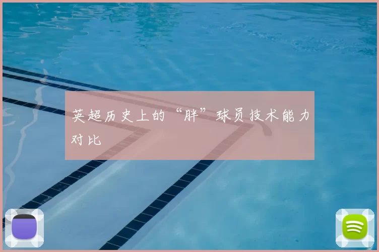 英超历史上的“胖”球员技术能力对比