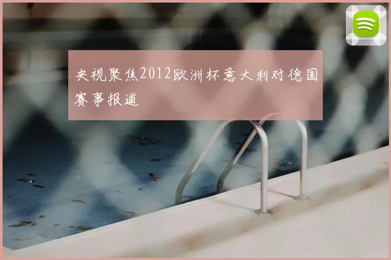 央视聚焦2012欧洲杯意大利对德国赛事报道