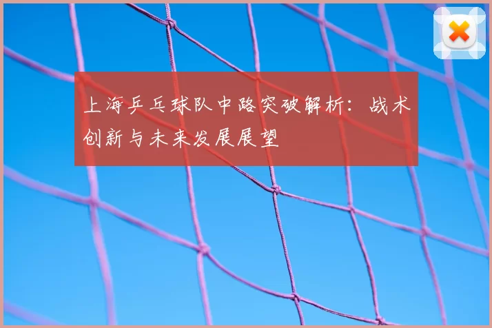上海乒乓球队中路突破解析:战术创新与未来发展展望