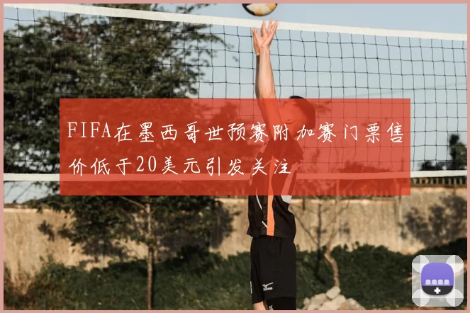 FIFA在墨西哥世预赛附加赛门票售价低于20美元引发关注